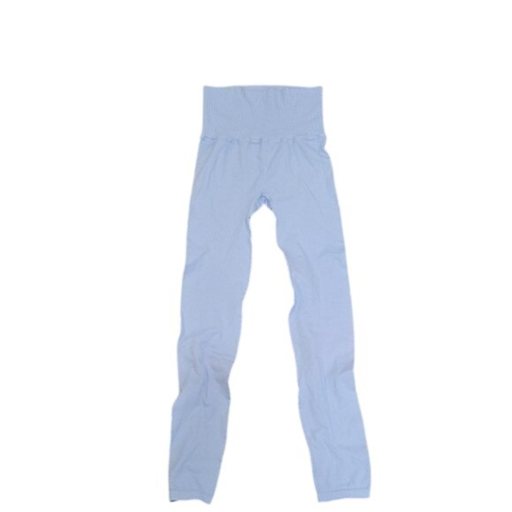 Free People FP Movement Good Karma High Rise Ribbed Leggings Light Blue XS/S